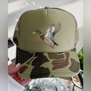 Camo Mallard trucker hat